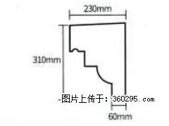 产品分解图型 - 檐口线，型号：SX311-YK-3，规格：230x310mm(3) - 马鞍山三象EPS建材 mas.sx311.cc